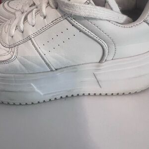 Steve Madden White Platform Athletic Shoes